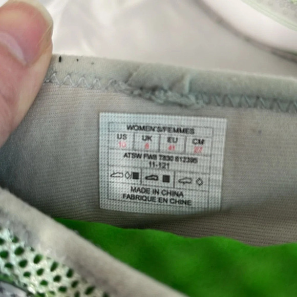 THE NORTH FACE Base Camp Ballet Flats Lime Green Grey White Mesh Perforated 10 - Picture 12 of 14